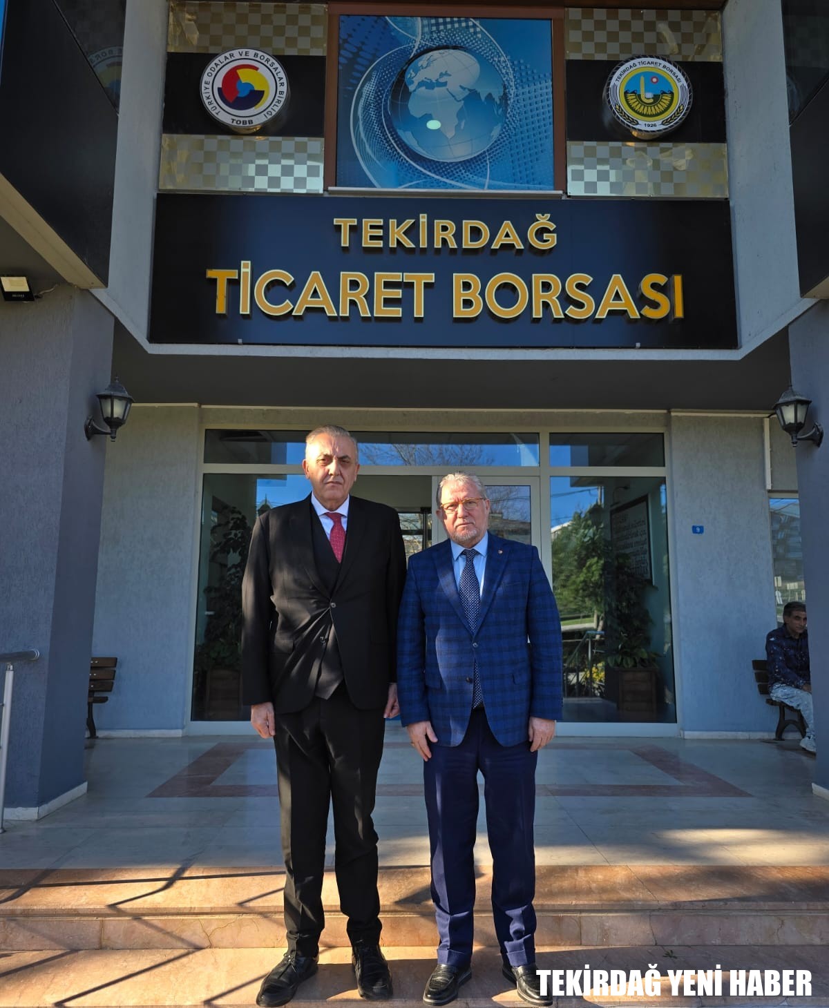 Kaymakamı  Mahmut Nedim TUNÇER, Tekirdağ Ticaret Borsası Başkanı Osman SARI’yı ziyaret etti