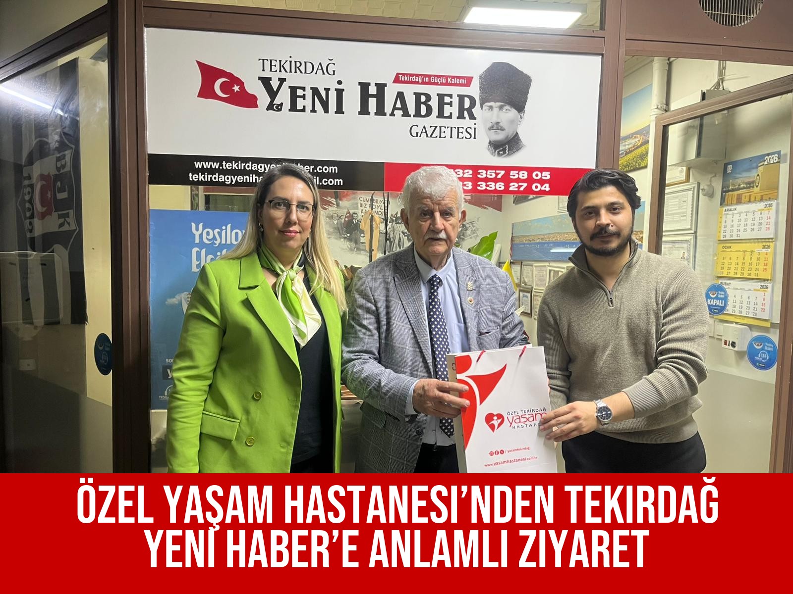 Özel Yaşam Hastanesi’nden Tekirdağ Yeni Haber’e Anlamlı Ziyaret