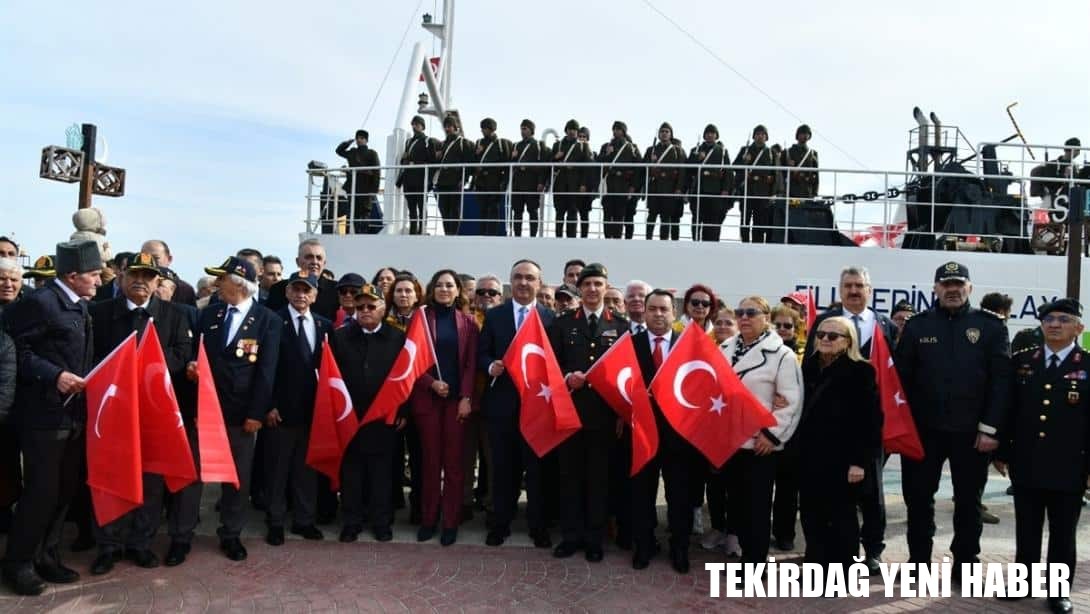 57. Piyade Alayı’nın Tekirdağ’dan Çanakkale’ye Uğurlanışı Münasebetiyle Çelenk Sunma ve Anma Töreni Düzenlendi