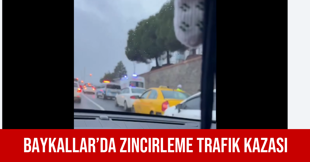 Baykallar’da Zincirleme Trafik Kazası