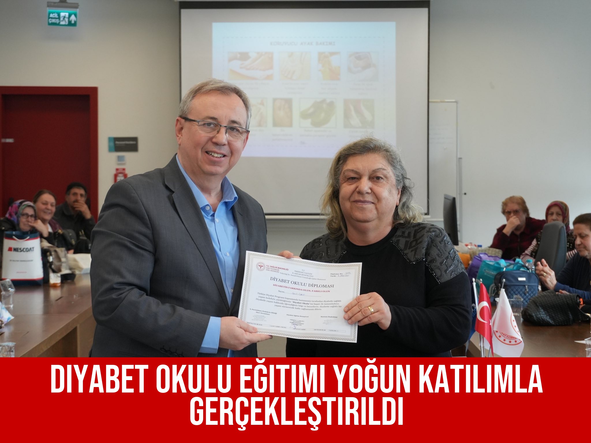 Diyabet Okulu Eğitimi Yoğun Katılımla Gerçekleştirildi