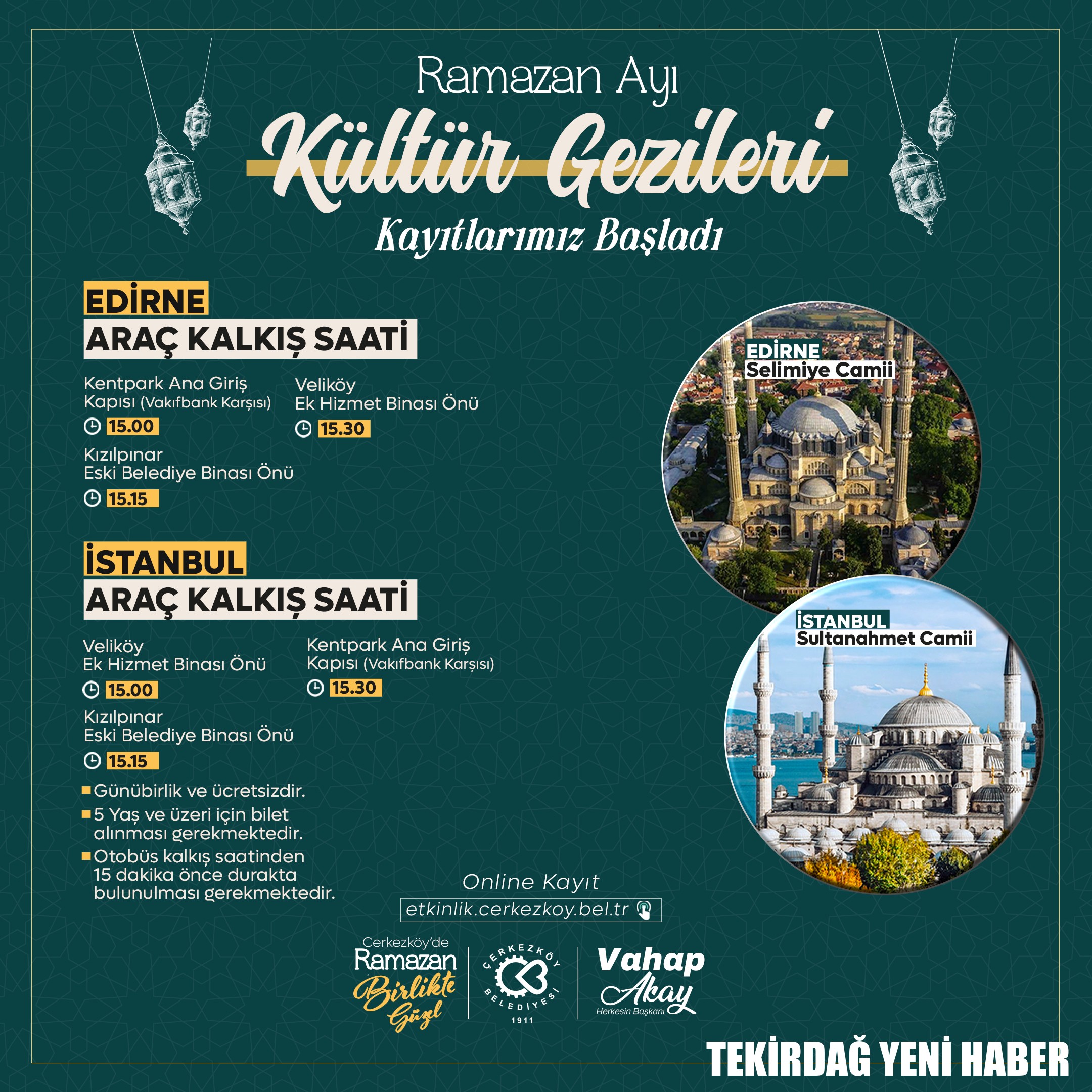 EDİRNE VE İSTANBUL KÜLTÜR GEZİLERİ BAŞLIYOR