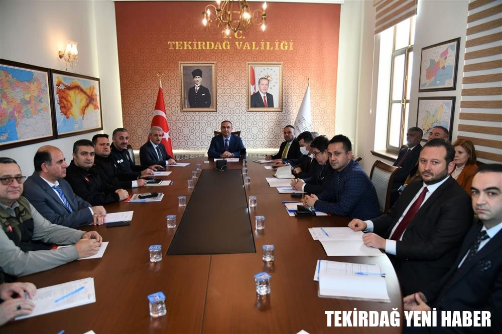 Mahalli Çevre Kurulu Toplantısı, Vali  Recep Soytürk Başkanlığında Tekirdağ Valiliği Toplantı Salonu’nda Düzenlendi.
