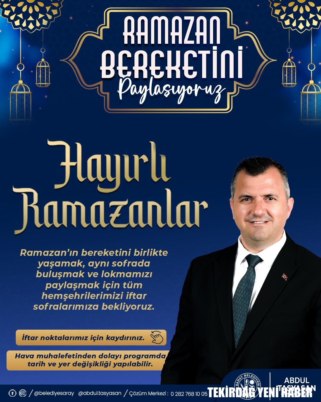 Saray, iftar sofralarında buluşacak