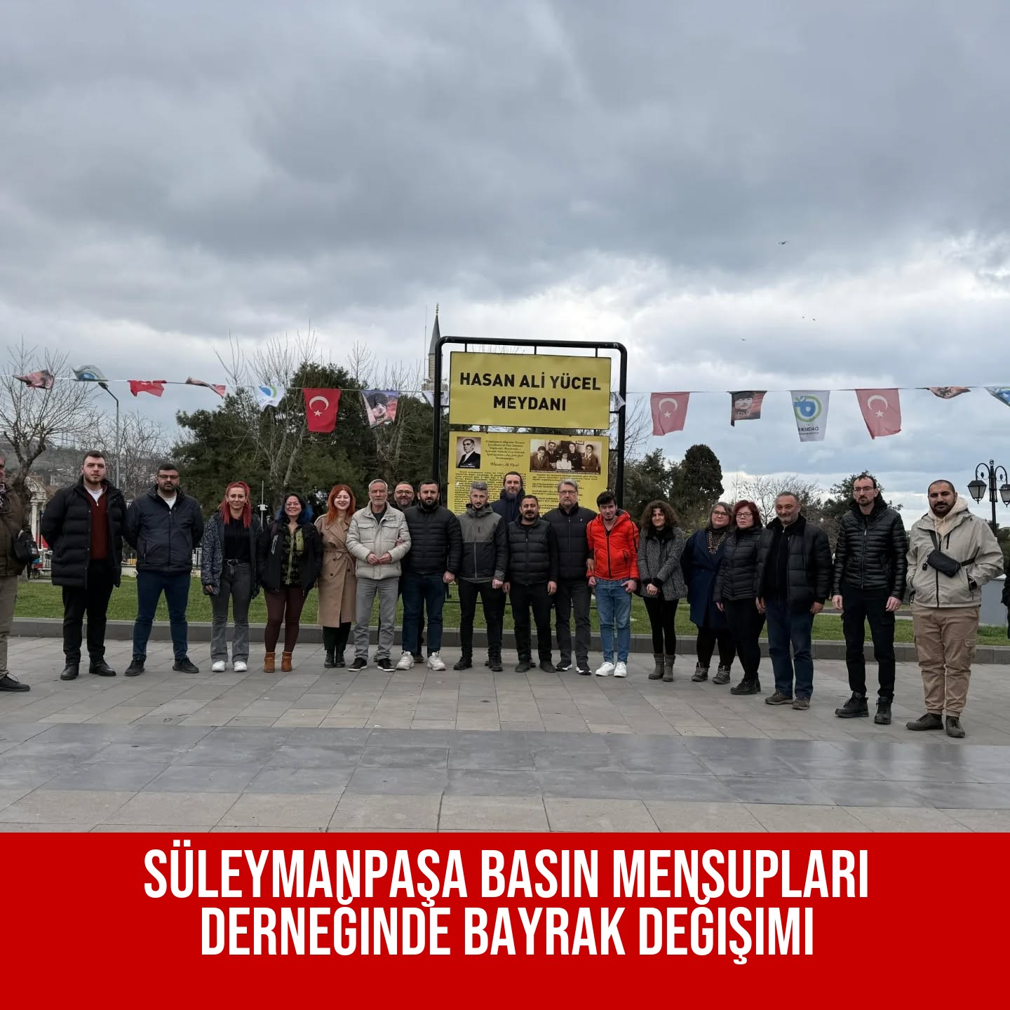 Süleymanpaşa Basın Mensupları Derneğinde Bayrak Değişimi