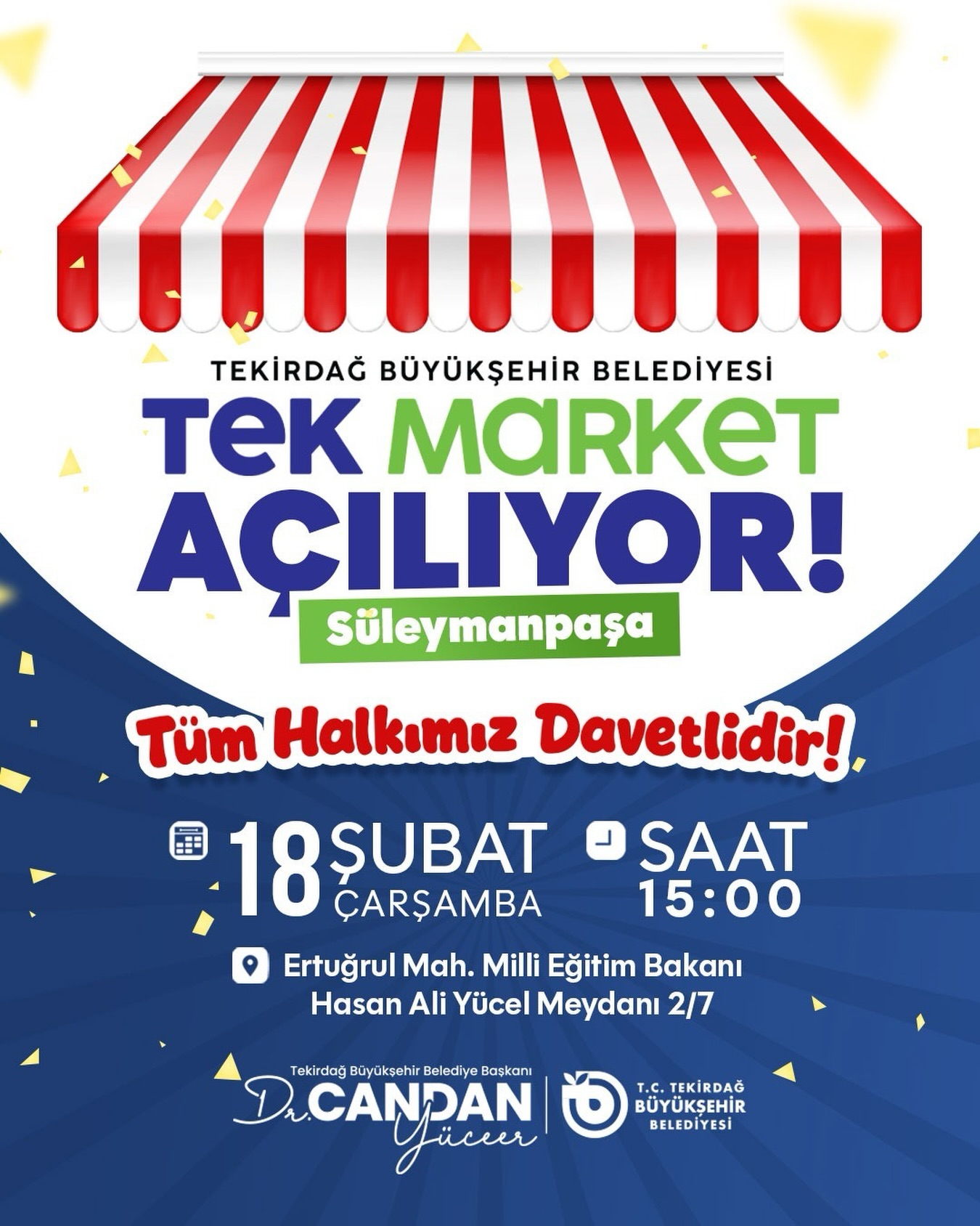 TEK Market Süleymanpaşa’da Hizmete Açılıyor 4