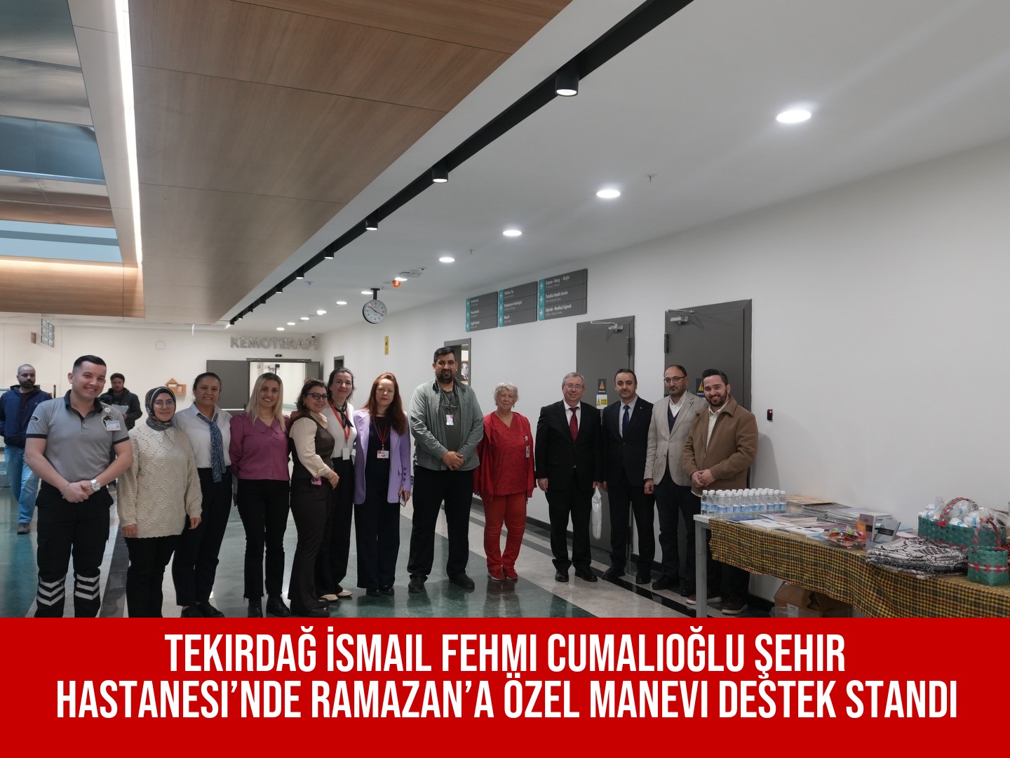 Tekirdağ İsmail Fehmi Cumalıoğlu Şehir Hastanesi’nde Ramazan’a Özel Manevi Destek Standı