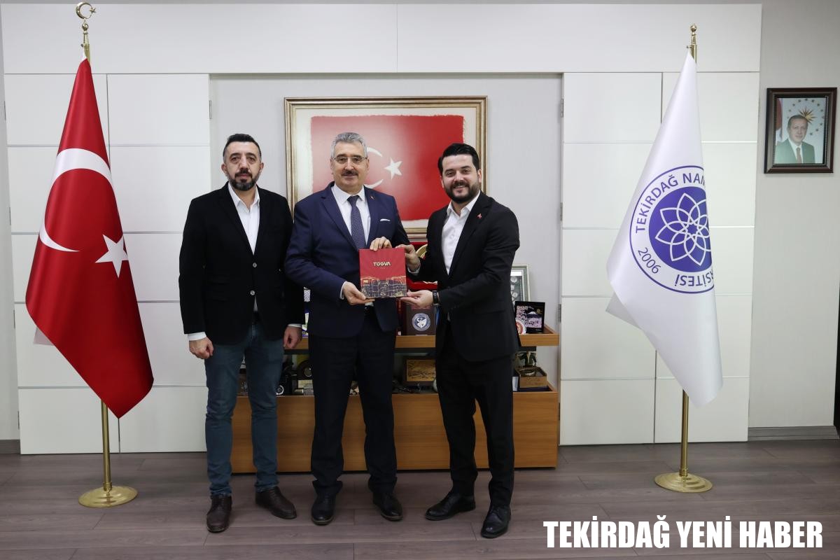 TÜGVA TEKİRDAĞ İL TEMSİLCİLİĞİ’NDEN NAMIK KEMAL ÜNİVERSİTESİ REKTÖRÜNE NEZAKET ZİYARETİ