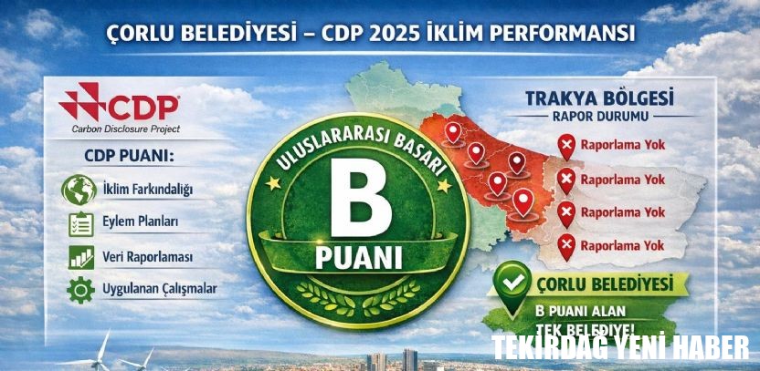 Çorlu Belediyesi İklim Mücadelesinde Trakya`nın Öncüsü Oldu