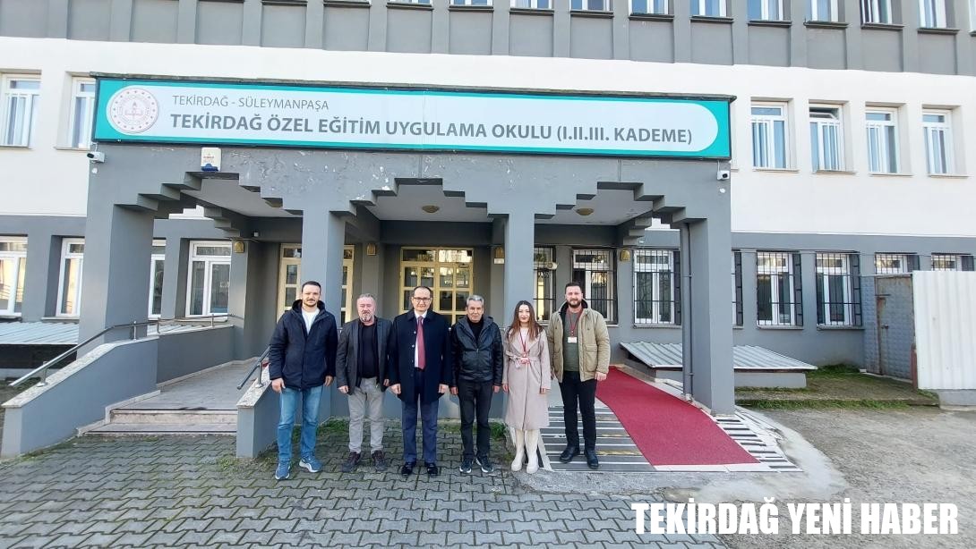 İlçe Milli Eğitim Müdürü Fahri Kırmızı, Tekirdağ Özel Eğitim Uygulama Okulunu Ziyaret Etti