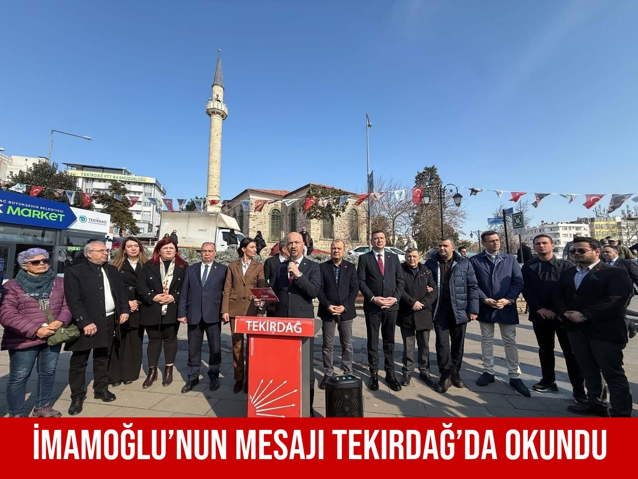 İmamoğlu’nun Mesajı Tekirdağ’da Okundu