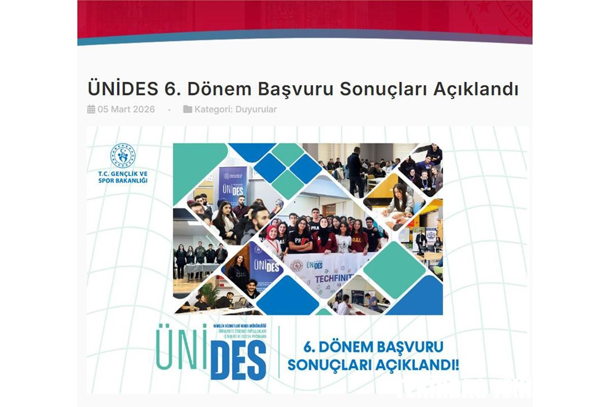 TEKİRDAĞ NKÜ ÖĞRENCİ TOPLULUKLARI, ÜNİDES 6. DÖNEMDE 8 PROJEYLE DESTEK KAZANDI