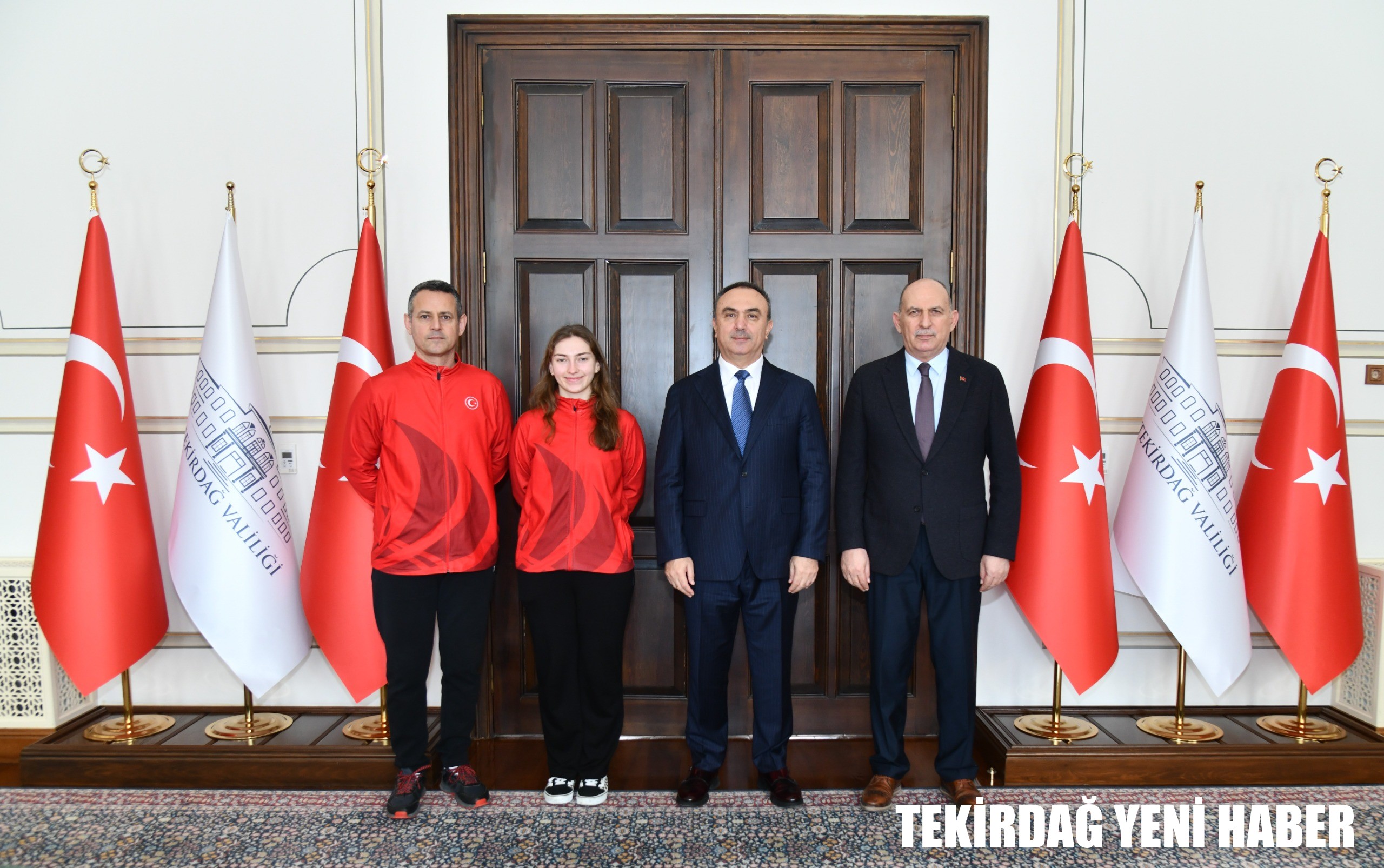 Vali Soytürk Başarılı Sporcuyu Makamında Kabul Etti