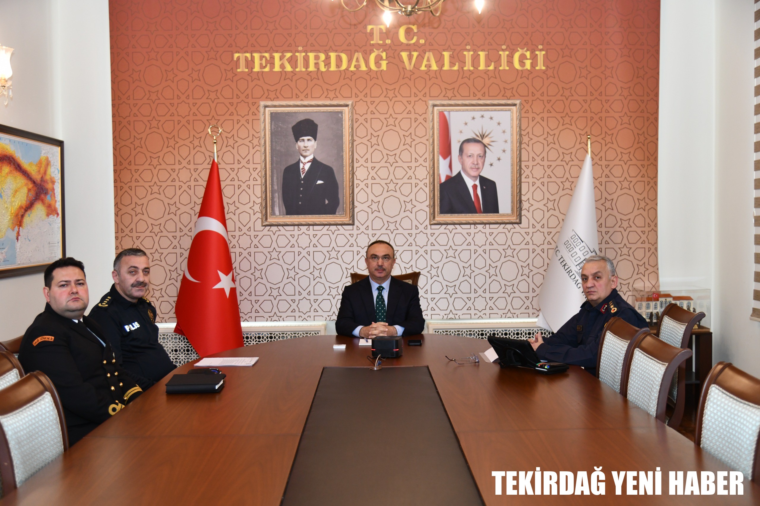 Vali Soytürk İçişleri Bakanı Mustafa Çiftçi Başkanlığında VKS Üzerinden Gerçekleştirilen Toplantıya Katıldı