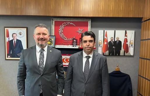 Konya Ereğli Kaymakamı Murat Eren, Mestan Özcan’ı Meclis’te Ziyaret Etti