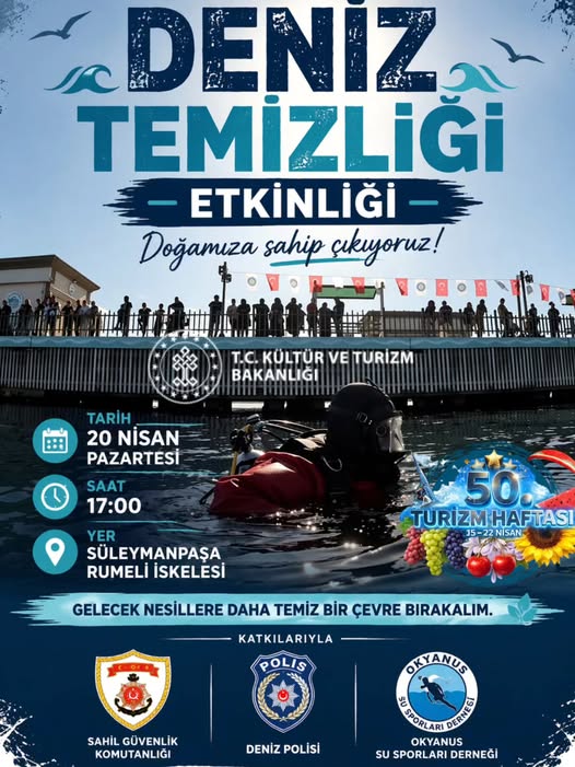 Süleymanpaşa’da Deniz Temizliği Etkinliği Düzenleniyor