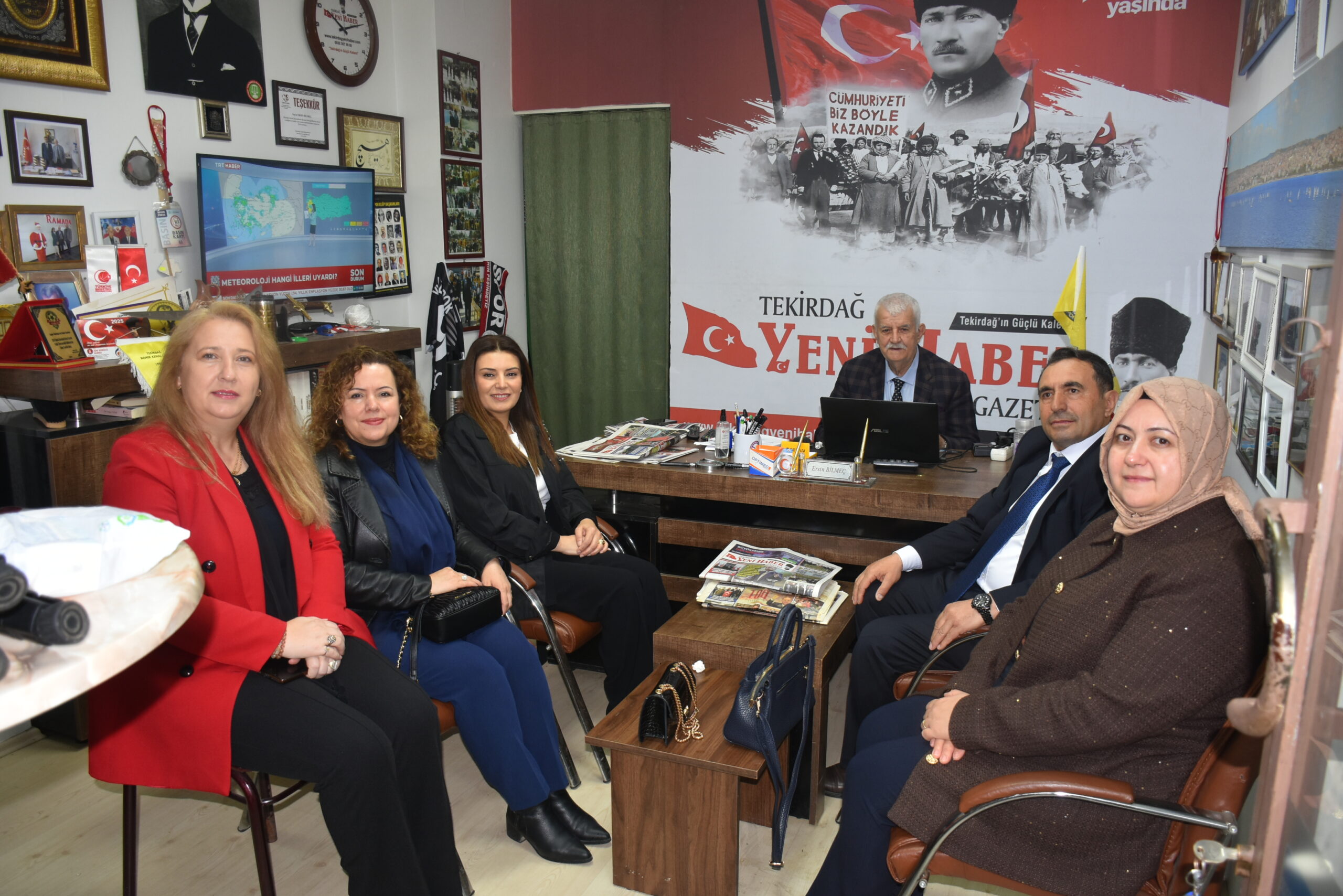 AK Parti Tekirdağ İl Kadın Kolları’ndan Tekirdağ Yeni Haber’e Ziyaret