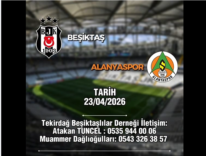 Tekirdağ Beşiktaşlılar Derneği’nden 23 Nisan Organizasyonu