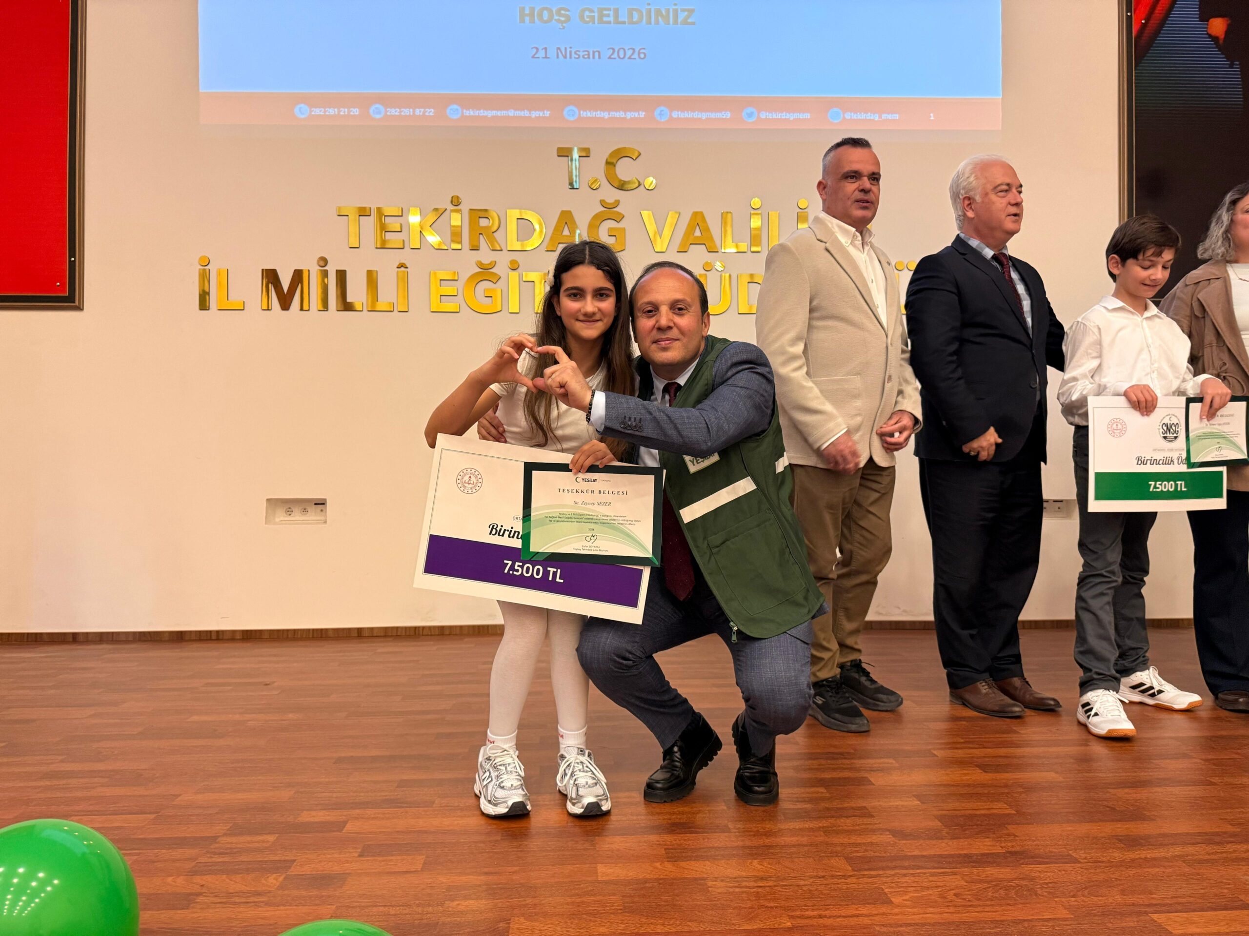 Yeşilay Sağlıklı Nesil Sağlıklı Gelecek Yetenek Yarışması İl Birincileri Ödüllerini Aldı