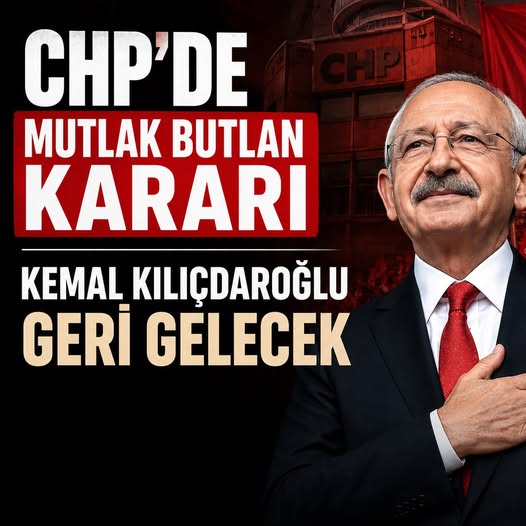 Kemal Kılıçdaroğlu ve parti organlarının görevlerine iadesine karar verildi.