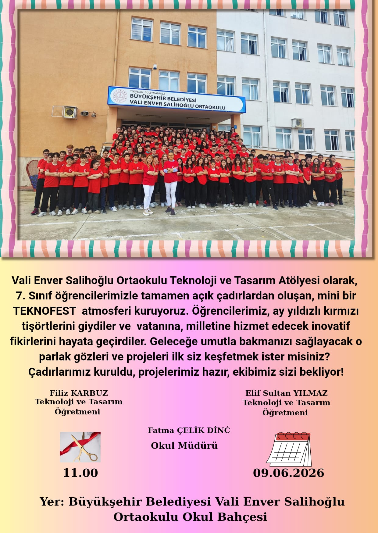 Vali Enver Salihoğlu Ortaokulu’nda Mini TEKNOFEST Heyecanı