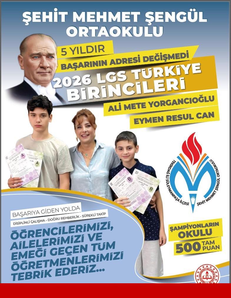 Şehit Mehmet Şengül Ortaokulu LGS’de Geleneği Bozmadı: 5 Yıldır Zirvede