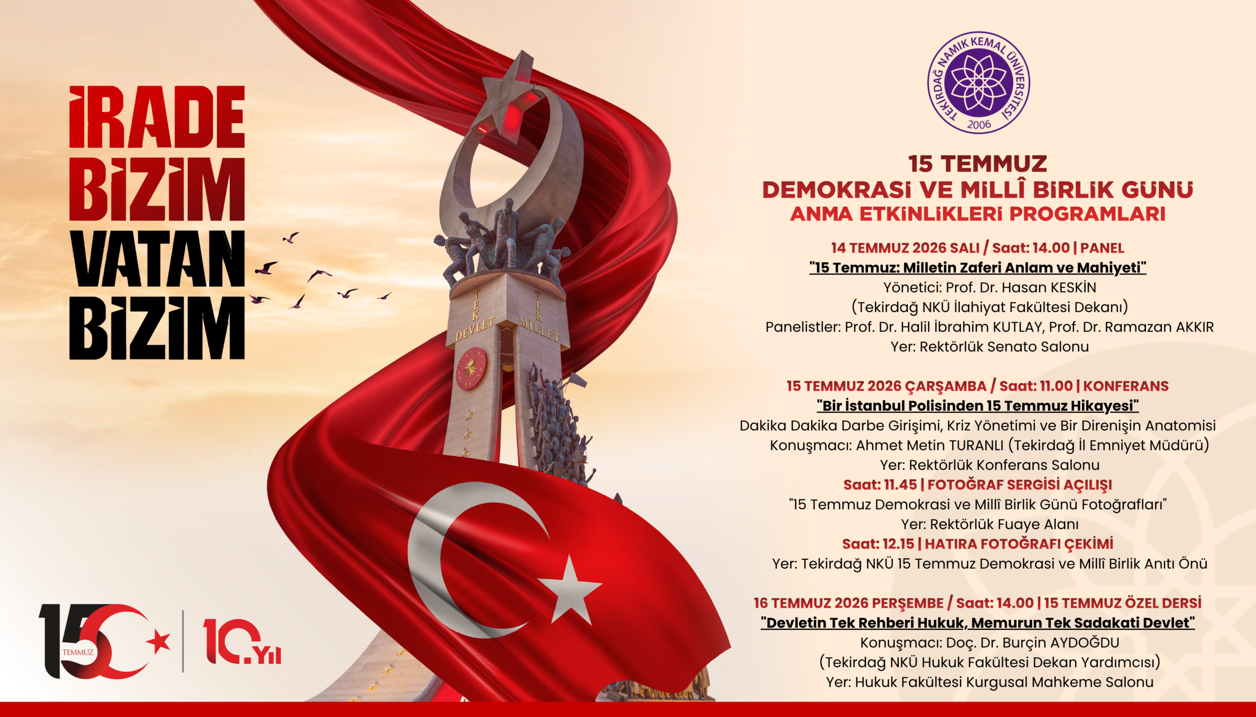 ÜNİVERSİTEDE PROGRAM DÜZENLENECEK